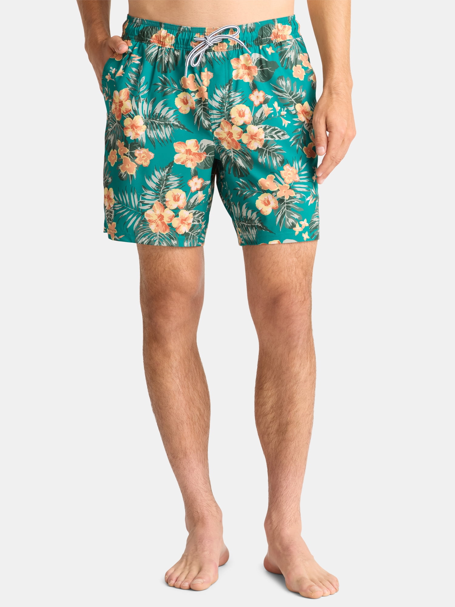 George Men's & Big Men's Performance Lined Swim Trunks, 7" Inseam, Sizes S-3XL