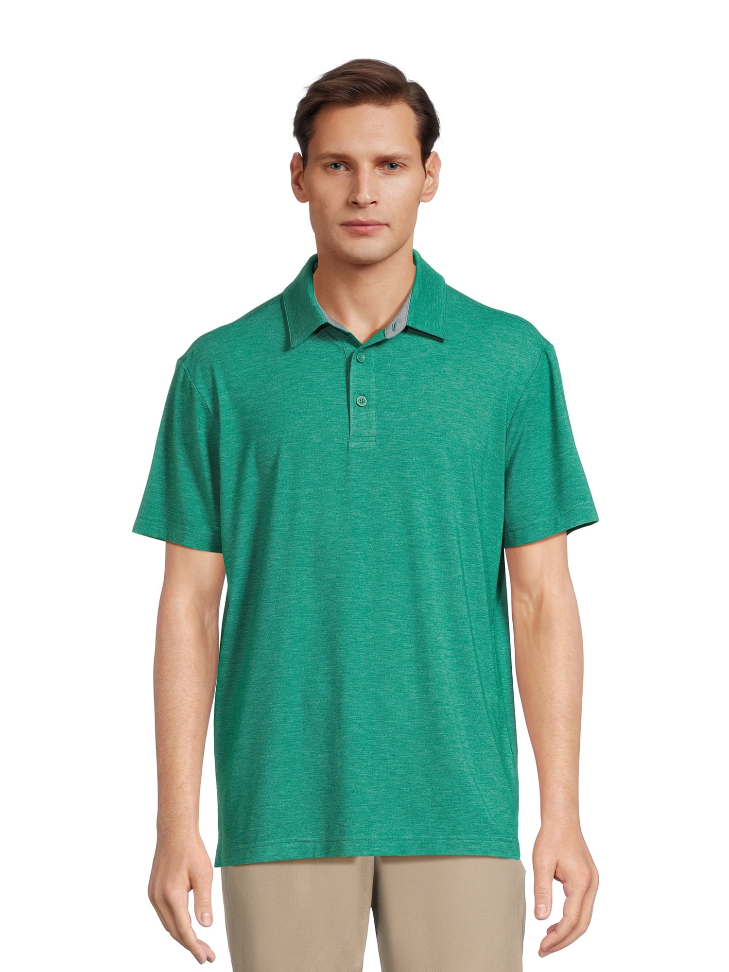 stretch knit polo