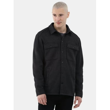 George Men's & Big Men's Knit Fleece Shirt Jacket, Sizes S-3XL