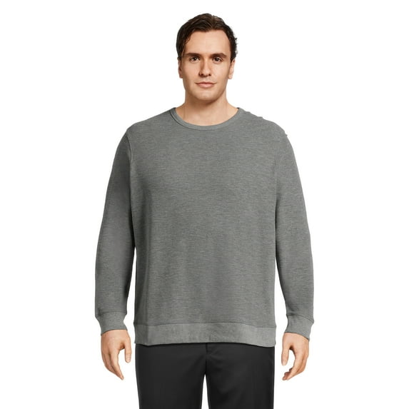 George Men’s & Big Men’s Lightweight Crewneck Shirt with Long Sleeves, Sizes S-3XL