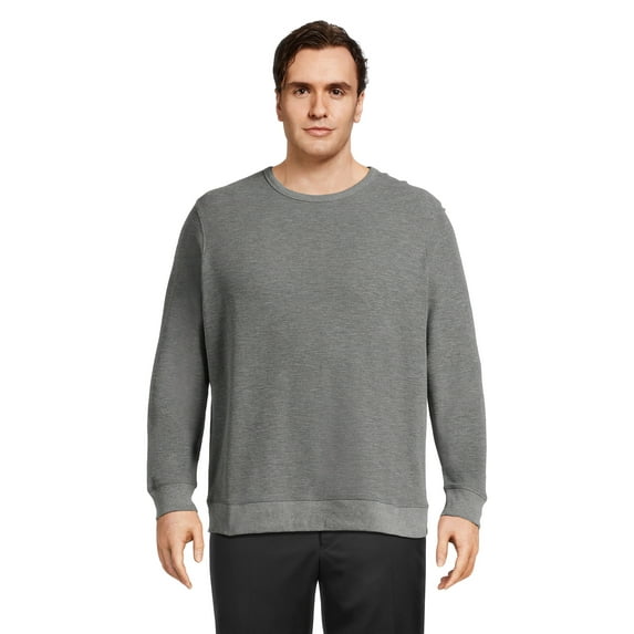 George Men’s & Big Men’s Lightweight Crewneck Shirt with Long Sleeves, Sizes S-3XL
