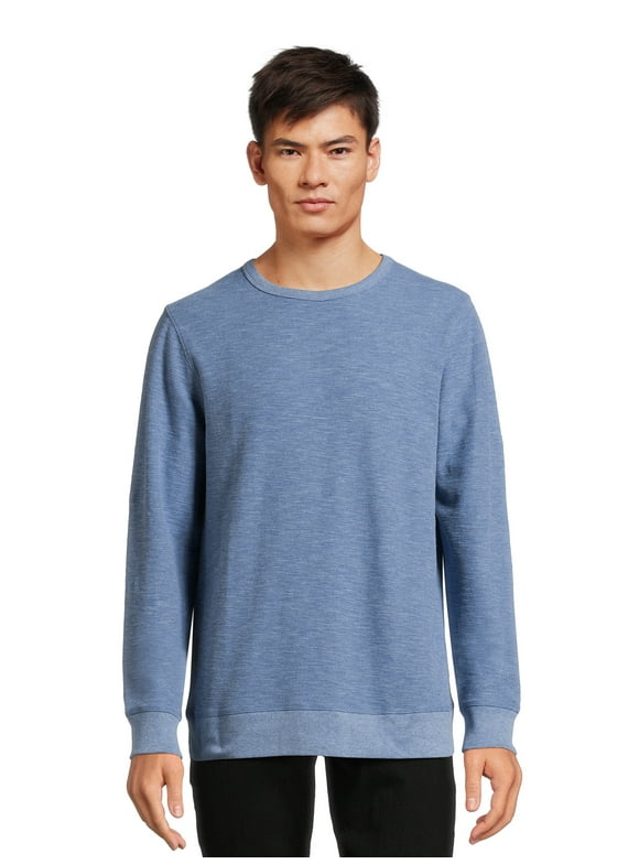 George Men’s & Big Men’s Lightweight Crewneck Sweater with Long Sleeves, Sizes S-3XL