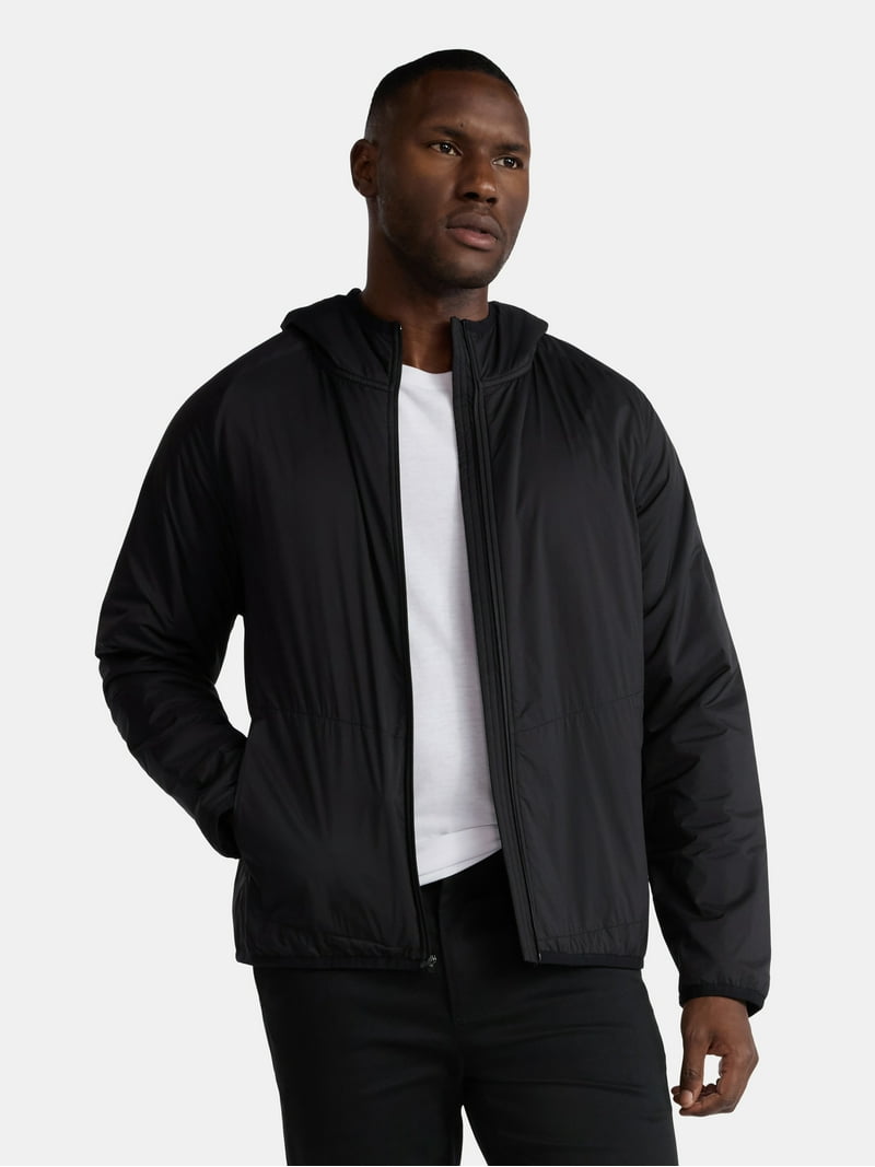 George Men's and Big Men's Lightweight Insulated Hooded Nylon