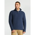 thumbnail image 1 of George Men's & Big Men's Button Mock Neck Sweater with Long Sleeves, Midweight, Sizes S-3XL, 1 of 5