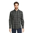 thumbnail image 1 of George Men's & Big Men's Long Sleeve Poplin Button-Up Shirt, Sizes S-3XL, 1 of 5