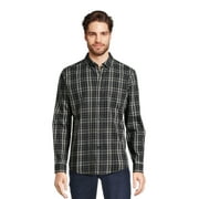 George Men's & Big Men's Long Sleeve Poplin Button-Up Shirt, Sizes S-3XL