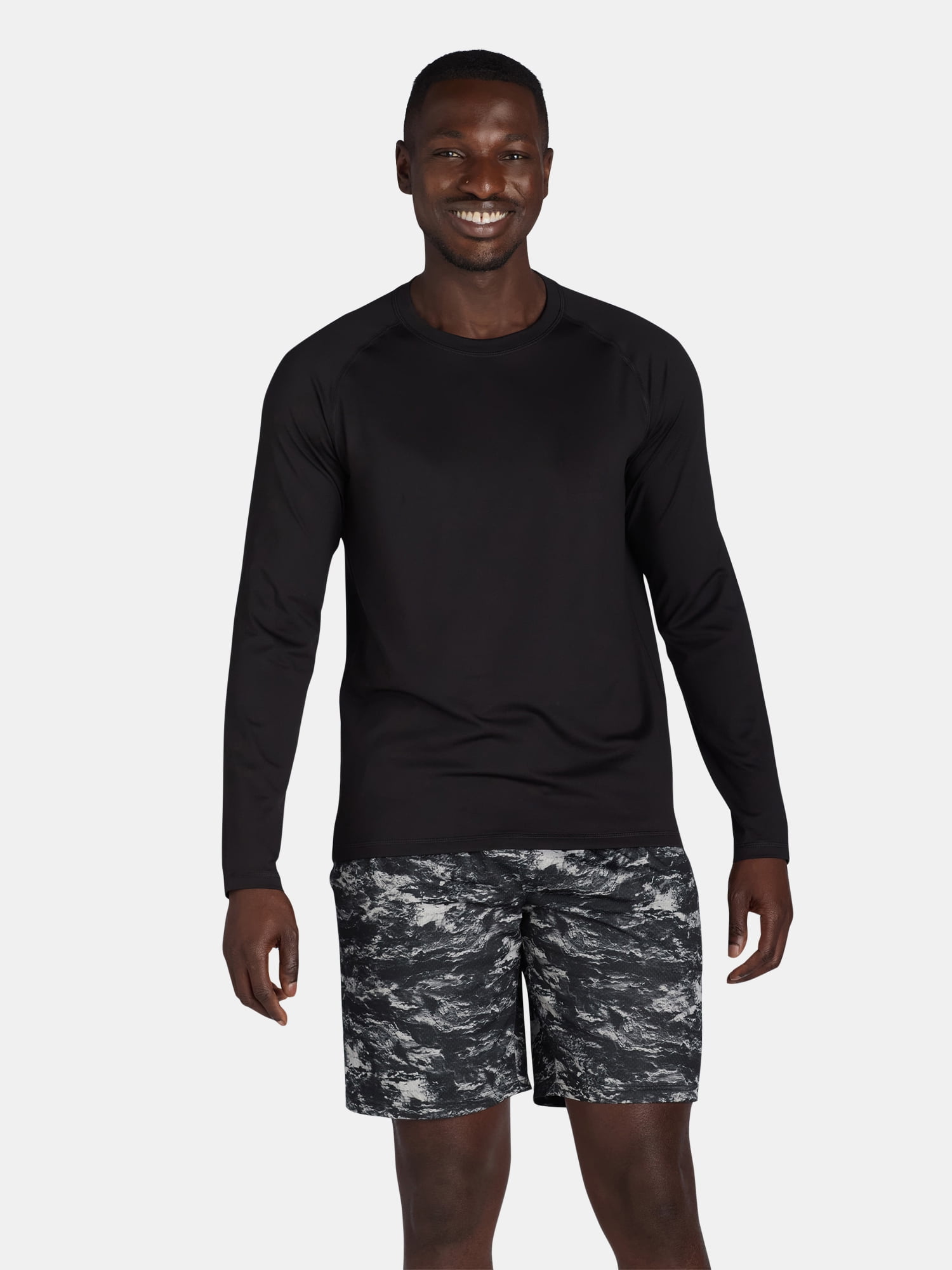 George Men’s & Big Men’s Long Sleeve Sun Shirt with UPF50+, Sizes S-3XL