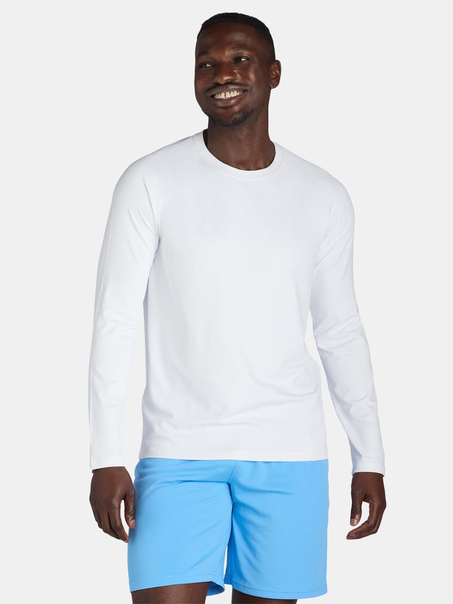 George Men’s & Big Men’s Long Sleeve Sun Shirt with UPF50+, Sizes S-3XL