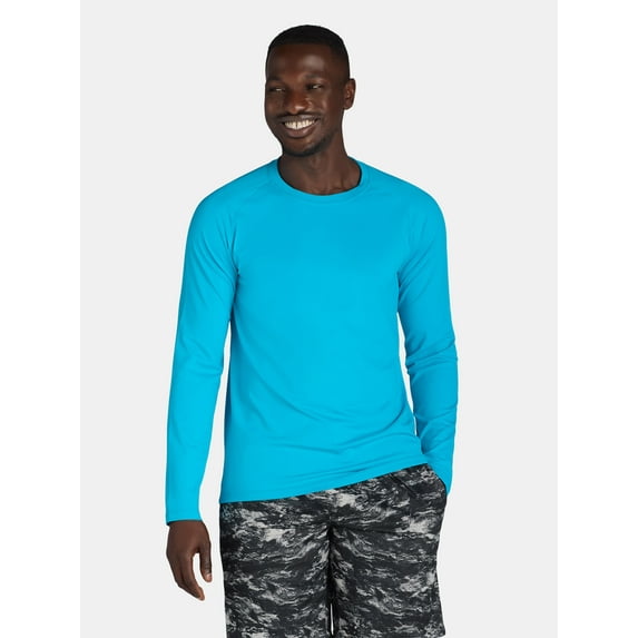 George Men’s & Big Men’s Long Sleeve Sun Shirt with UPF50+, Sizes S-3XL