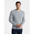 thumbnail image 1 of George Men's and Big Men's Waffle Crewneck Sweater with Long Sleeves, Sizes S-3XL, 1 of 5