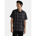 thumbnail image 1 of George Men's & Big Men's Microfiber Button Up Shirt with Short Sleeves, Sizes S-3XL, 1 of 5