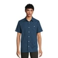 thumbnail image 1 of George Men's & Big Men's Microfiber Button-Up Shirt with Short Sleeves, Sizes S-3XL, 1 of 6