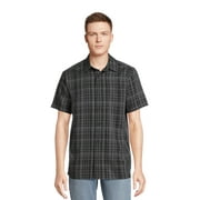 George Men's & Big Men's Microfiber Button-Up Shirt with Short Sleeves, Sizes S-3XL