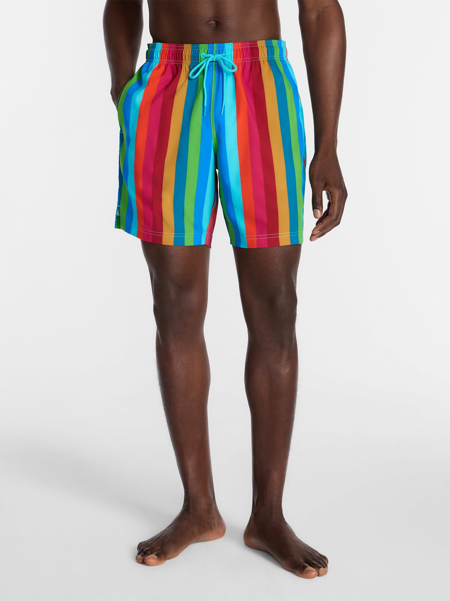 George Men's and Big Men's Novelty Swim Trunks with UPF 50+, 7" Inseam, Sizes S-3XL