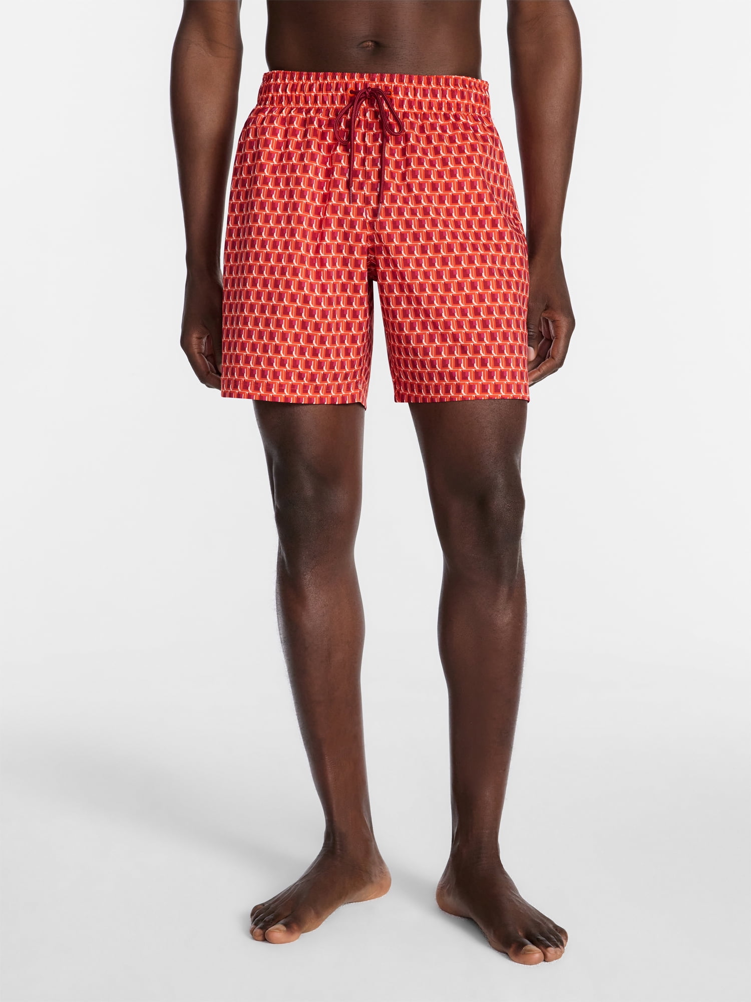 George Men's and Big Men's Novelty Swim Trunks with UPF 50+, 7" Inseam, Sizes S-3XL