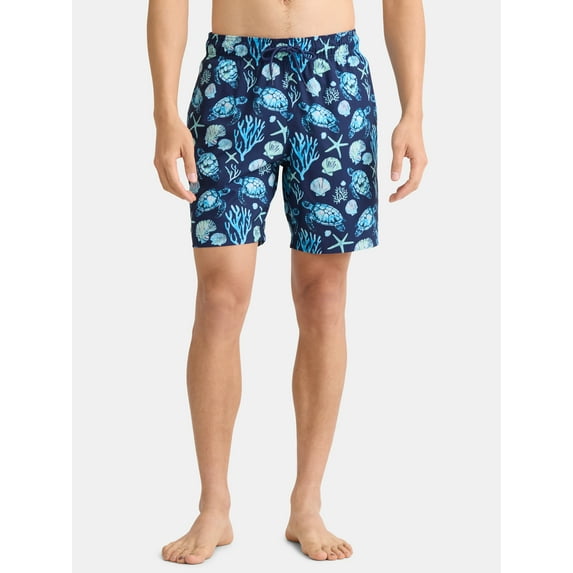 George Men's & Big Men's Novelty Swim Trunks with UPF 50+, 7" Inseam, Sizes S-3XL