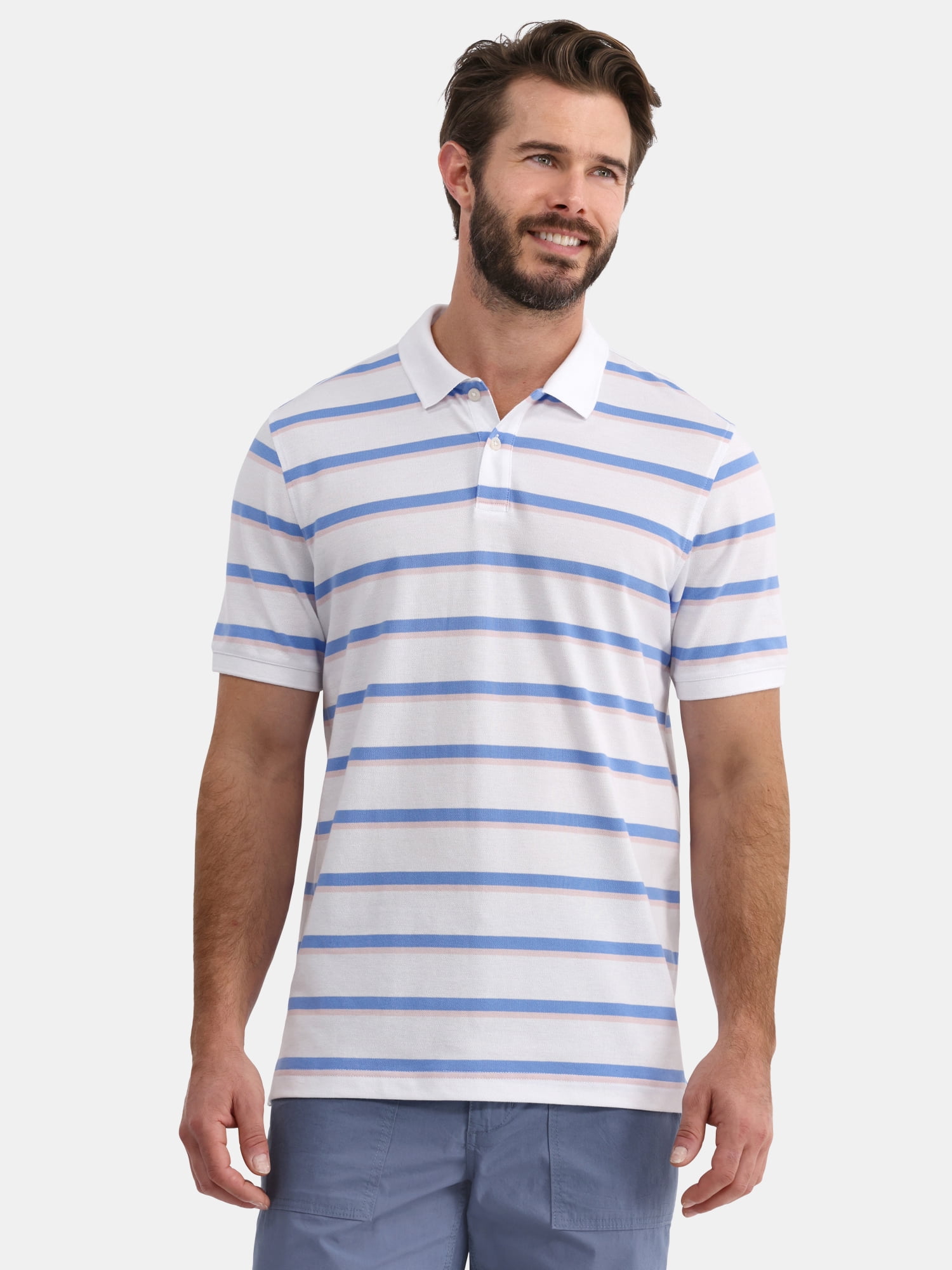 George Men’s and Big Men’s Pique Polo Shirt, Sizes S-3XL