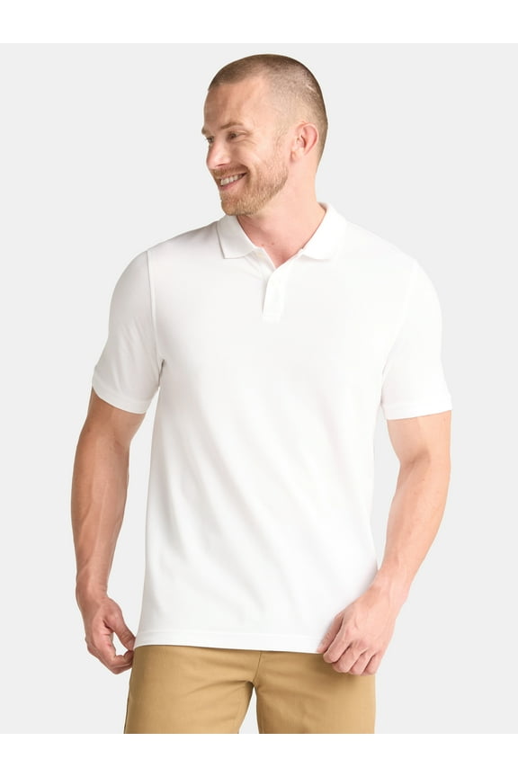 Mens and Big Mens Pique Polo Shirt, Sizes S-3XL