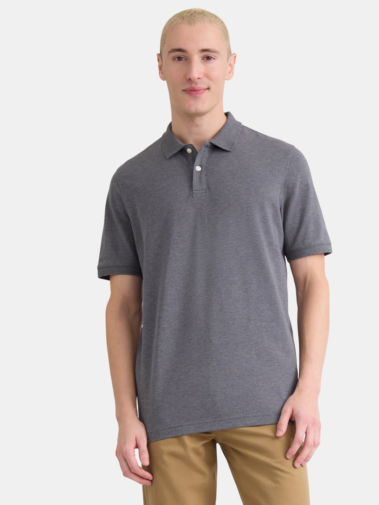 George Men’s and Big Men’s Pique Polo Shirt, Sizes S-3XL