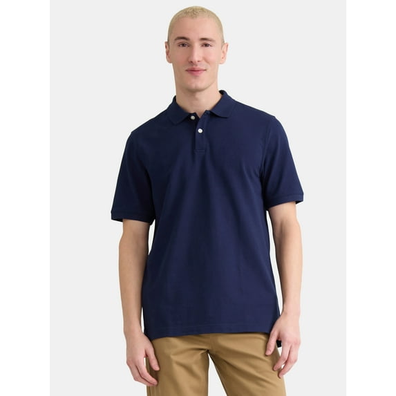 George Men’s and Big Men’s Pique Polo Shirt, Sizes S-3XL