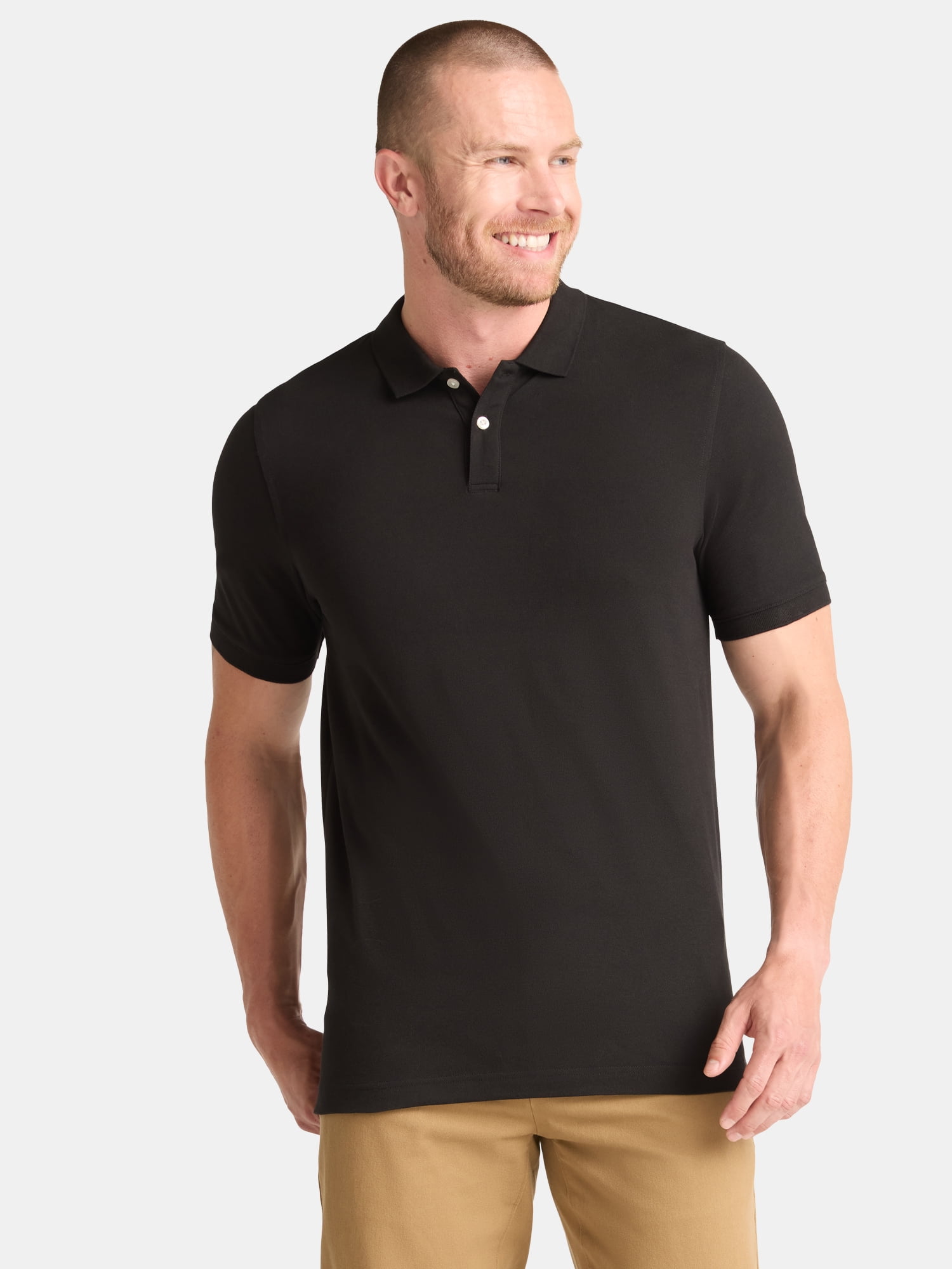 George Men’s and Big Men’s Pique Polo Shirt, Sizes S-3XL