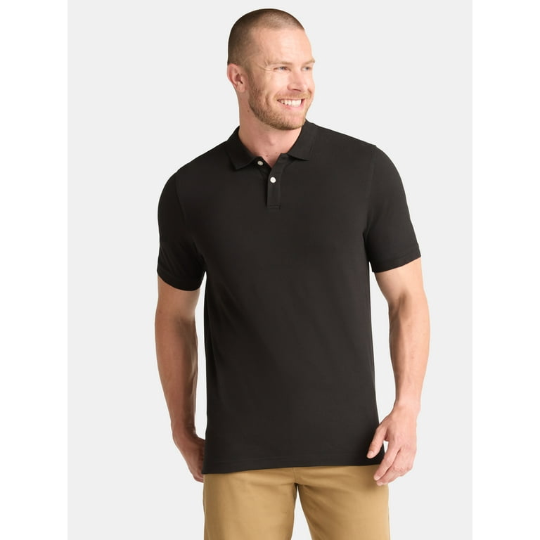 Big Polo Mens Size 3x Polo Shirts George Men's Pique Polo Shirt