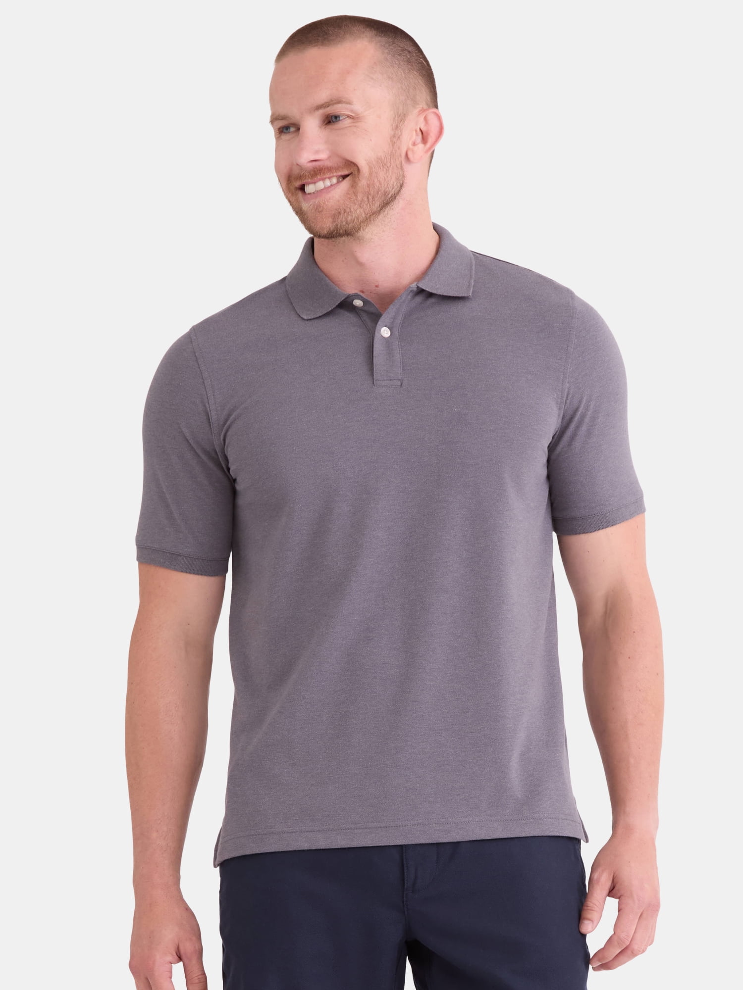 George Men’s and Big Men’s Pique Polo Shirt, Sizes XS-3XL