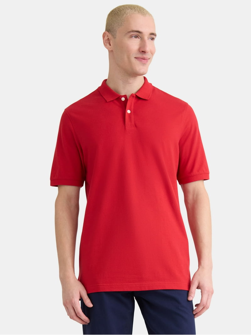 George Men's Pique Polo Shirt Sizes S to 3XL Breathable Soft
