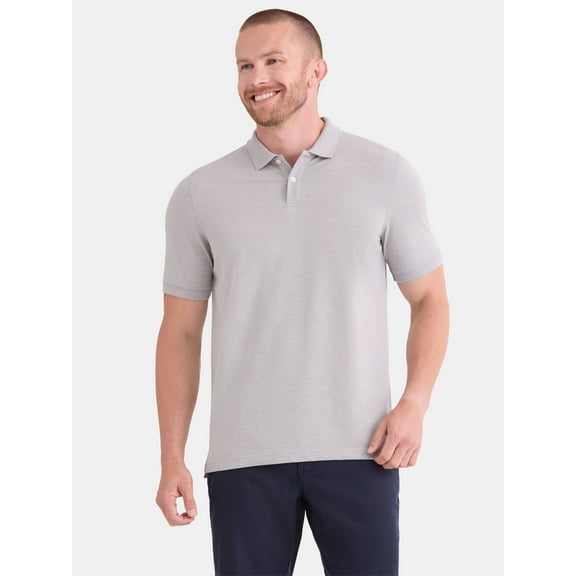 George Men’s and Big Men’s Pique Polo Shirt, Sizes S-3XL
