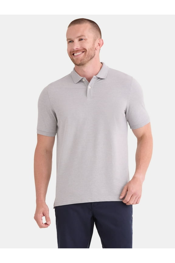Men’s and Big Men’s Pique Polo Shirt, Sizes S-3XL