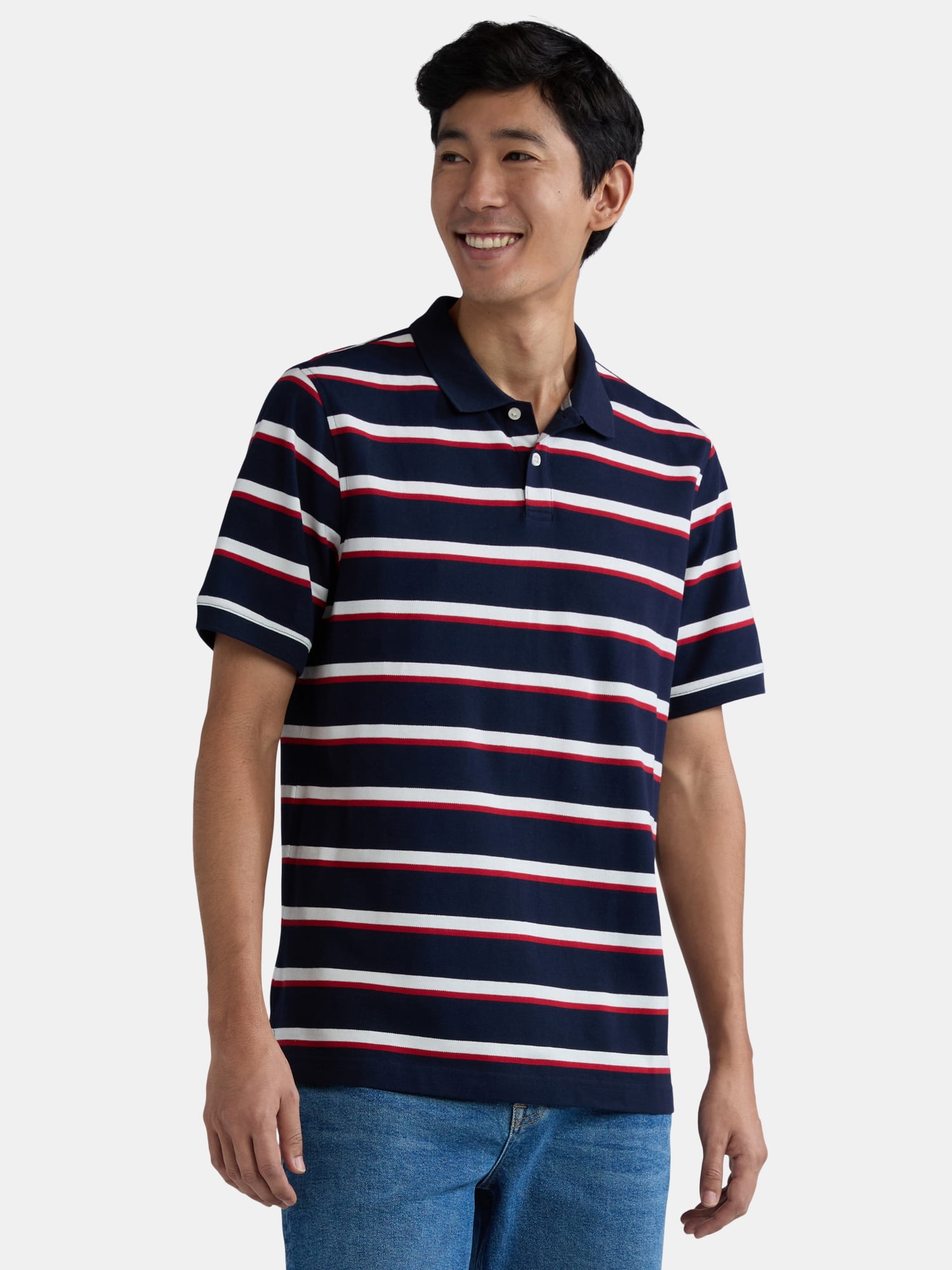 George Men’s and Big Men’s Pique Polo Shirt, Sizes S-3XL