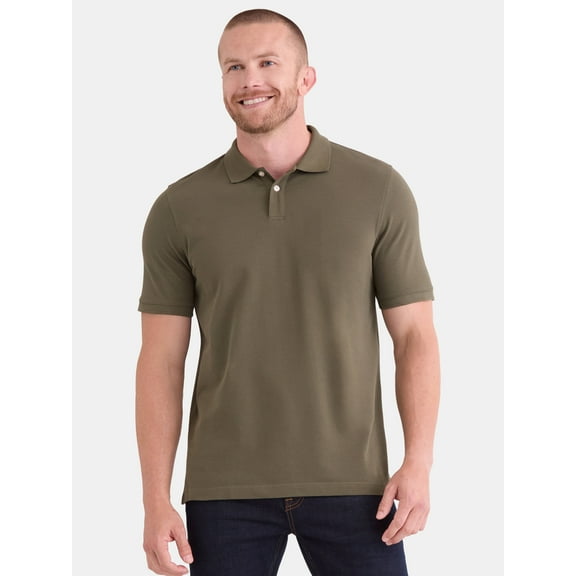 George Men’s and Big Men’s Pique Polo Shirt, Sizes XS-3XL