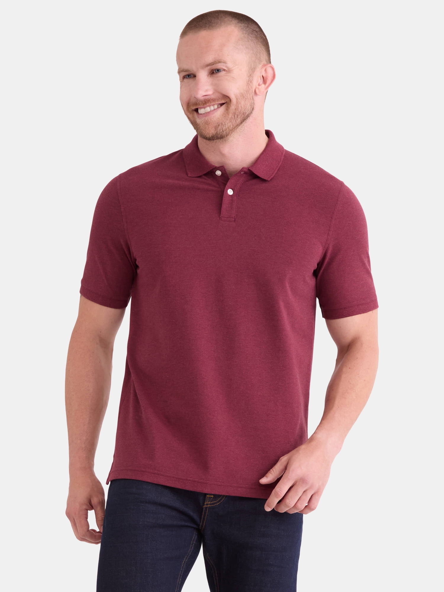 George Men’s and Big Men’s Pique Polo Shirt, Sizes XS-3XL