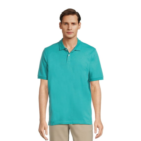 George Men's & Big Men's Pique Polo Shirt with Short Sleeves, Sizes XS-3XL
