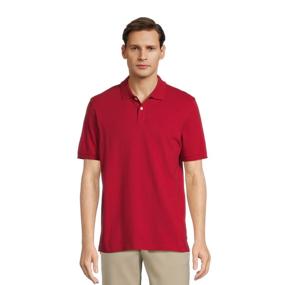 George Men's & Big Men's Pique Polo Shirt with Short Sleeves, Sizes XS-3XL