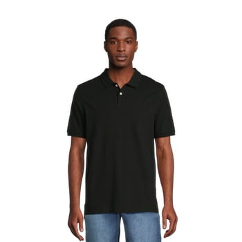 George Men's and Big Men's Pique Polo Shirt with Short Sleeves, Sizes XS-3XL
