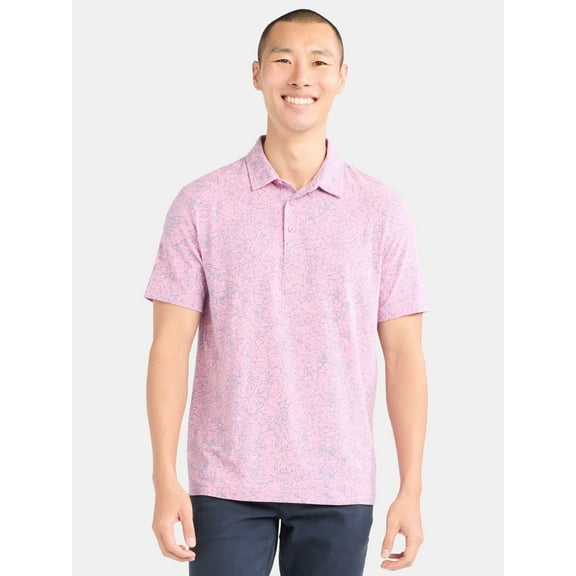 George Men's & Big Men's Poly Polo with Short Sleeves, Sizes S-3XL