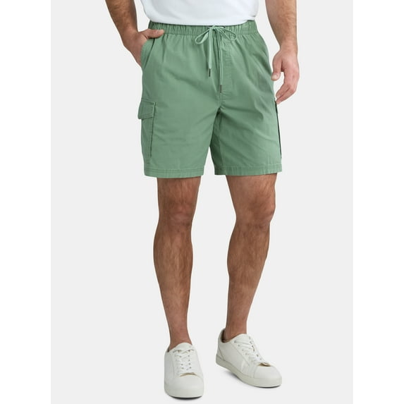 George Men's & Big Men's Pull-On Cargo Shorts, 8" Inseam, Sizes S-2XL