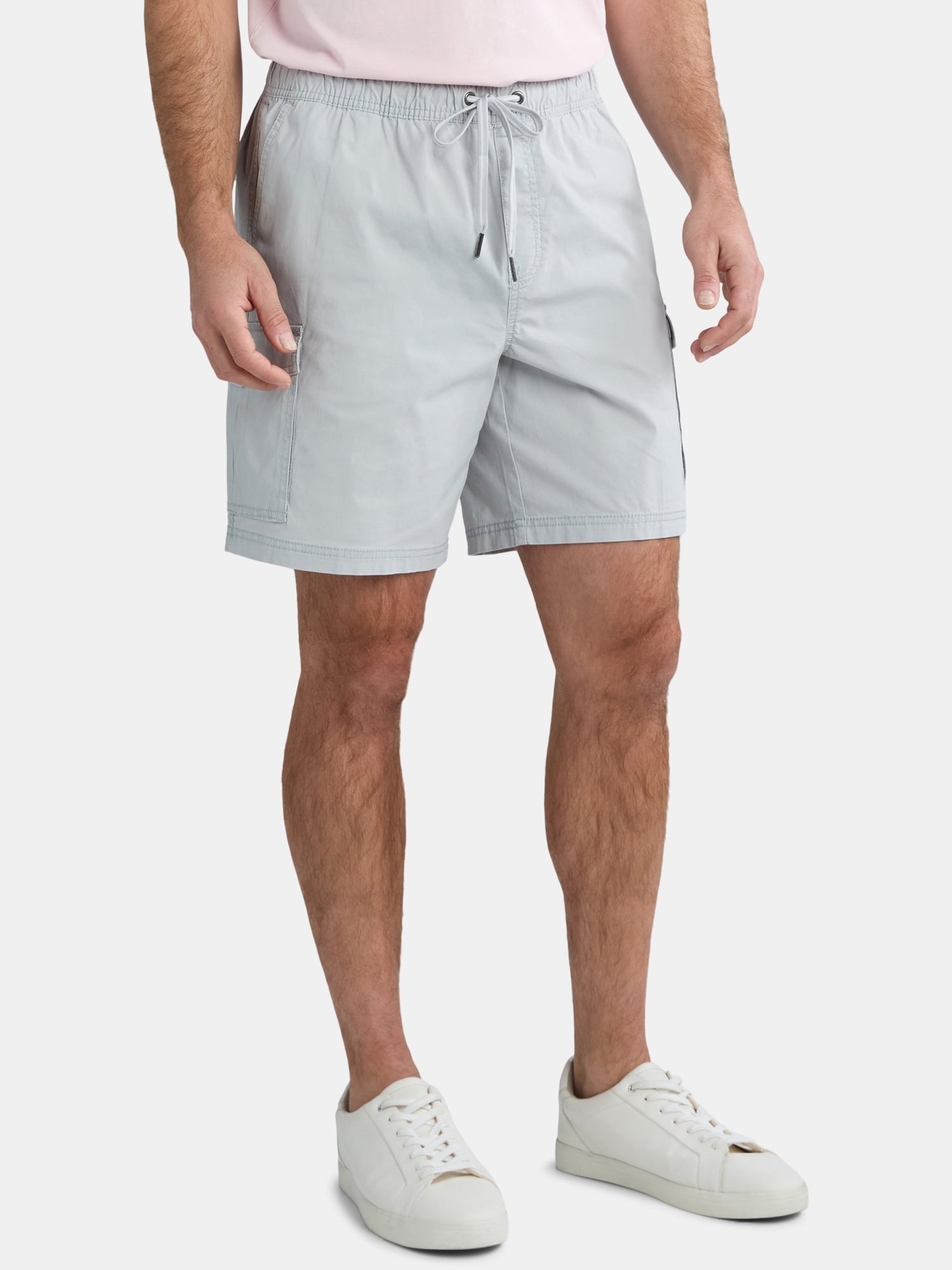 George Men's & Big Men's Pull-On Cargo Shorts, 8" Inseam, Sizes S-2XL