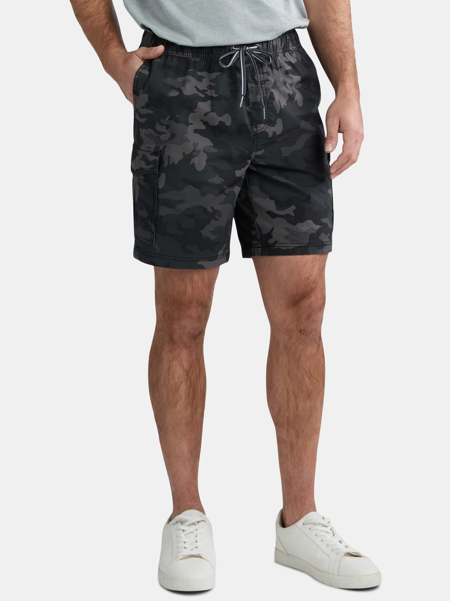 George Men's & Big Men's Pull-On Cargo Shorts, 8" Inseam, Sizes S-2XL