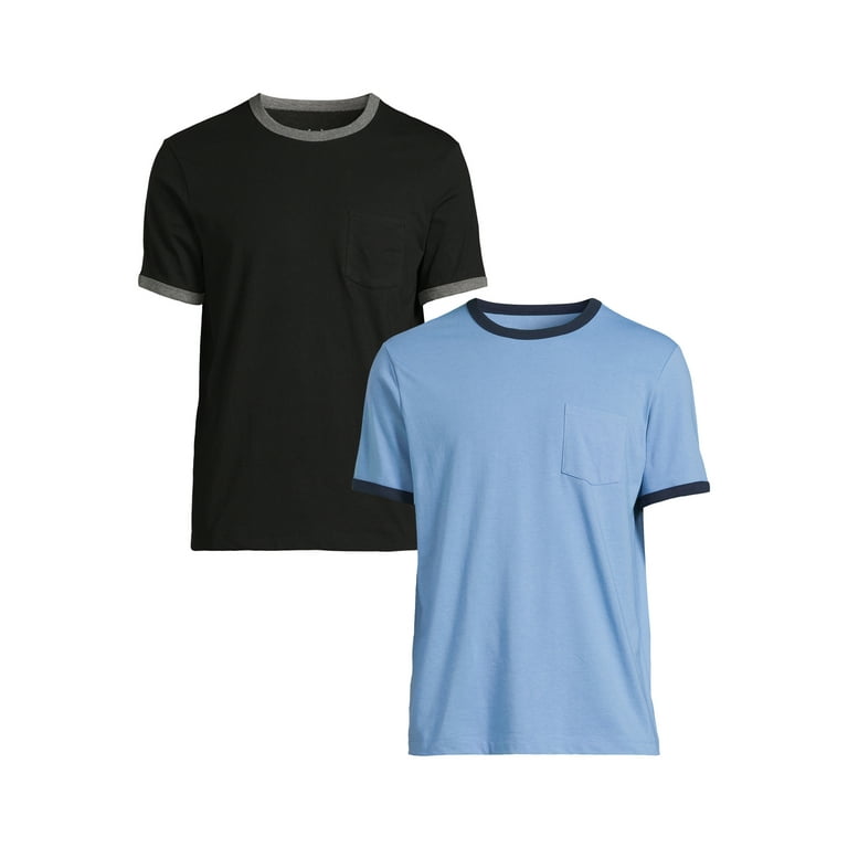 George Men's & Big Men's 2-Pack Ringer Tee with Short