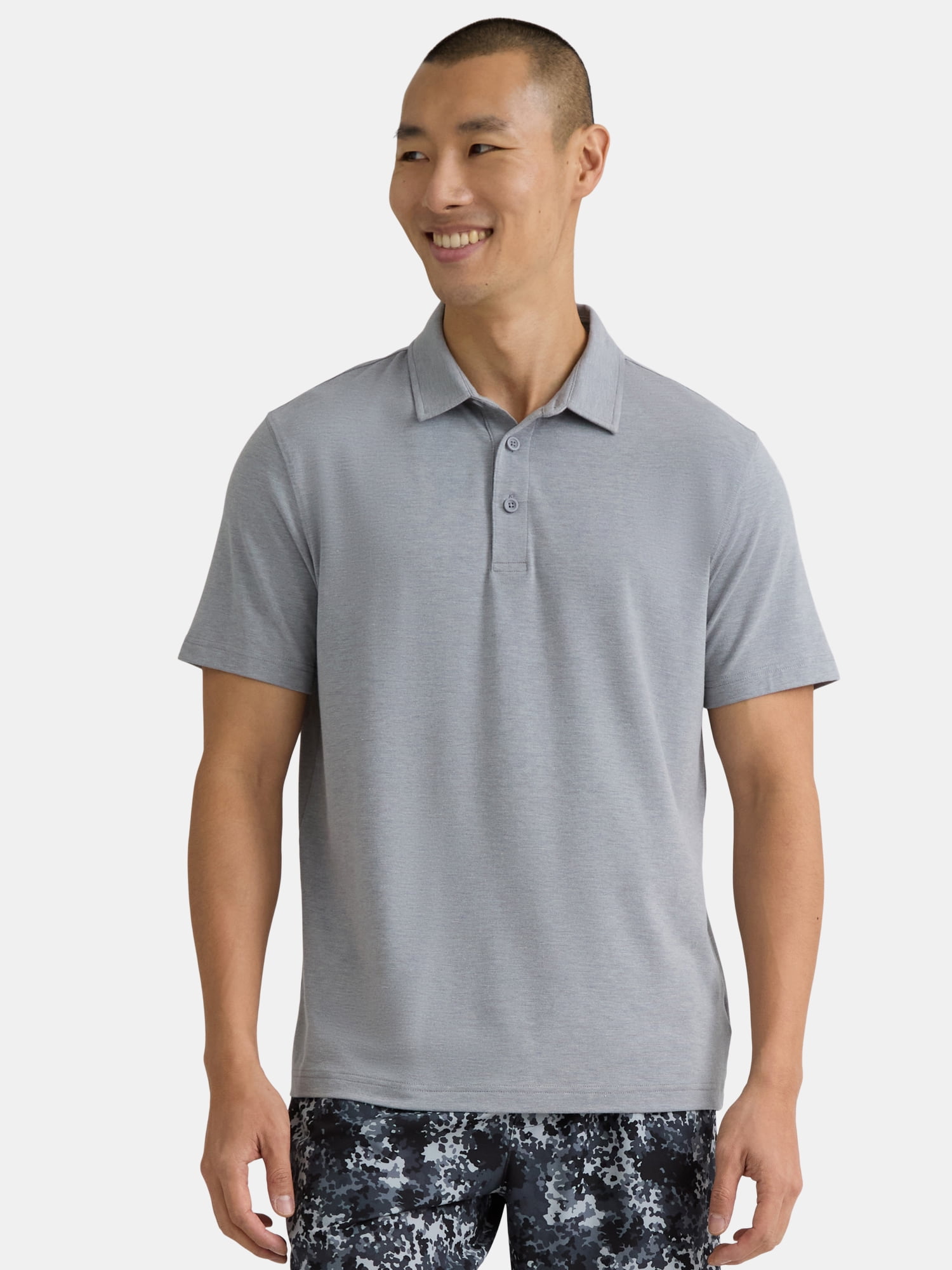 George Men's & Big Men's Poly Polo with Short Sleeves, Sizes S-3XL