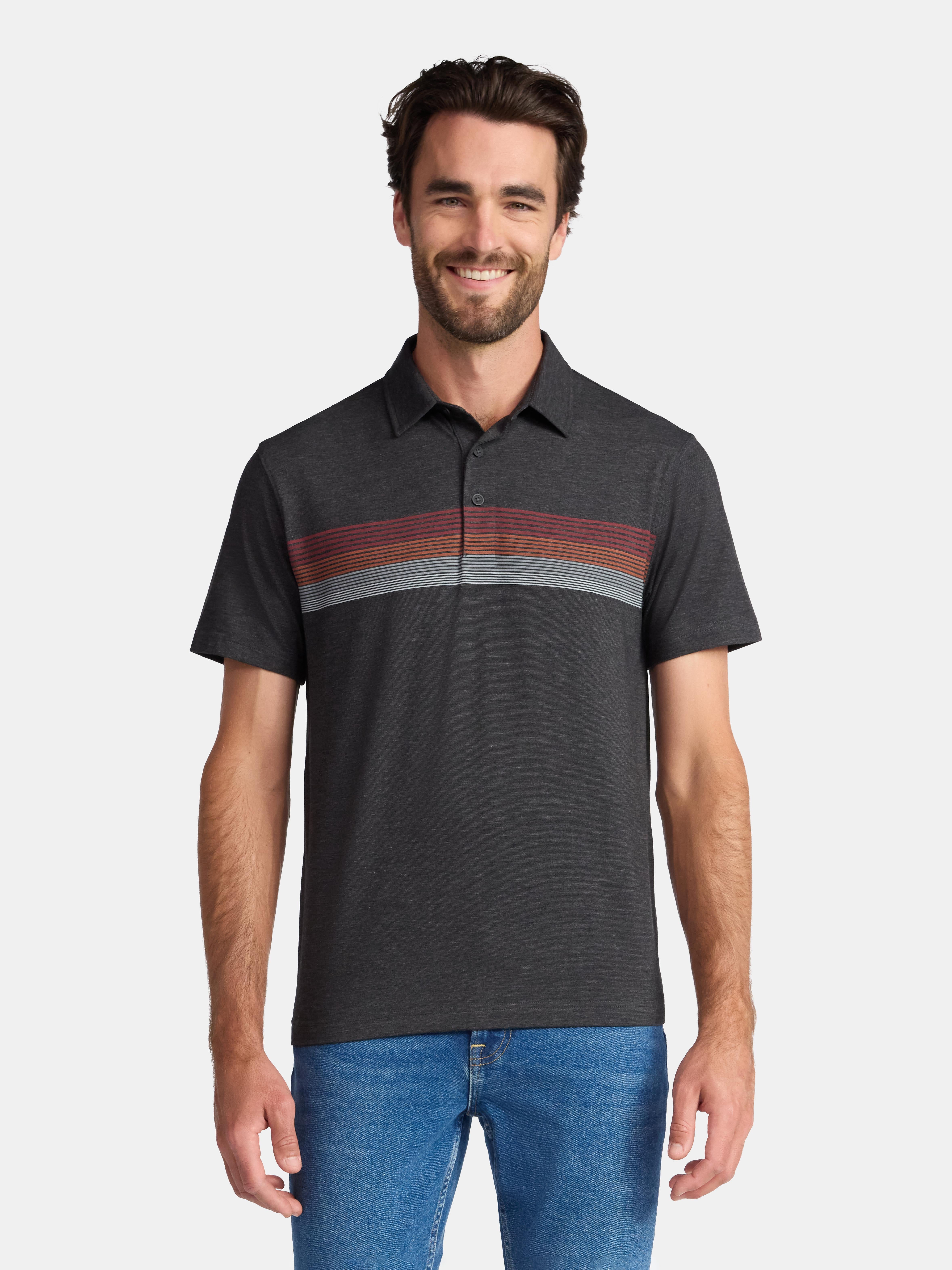 George Men's & Big Men's Poly Polo with Short Sleeves, Sizes S-3XL