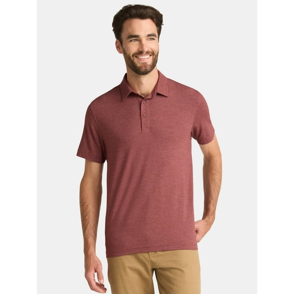 George Men's & Big Men's Poly Polo with Short Sleeves, Sizes S-3XL