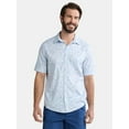 thumbnail image 1 of George Men's & Big Men's Button-Up Poplin Shirt with Short Sleeves, Sizes S-3XL, 1 of 5
