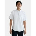 thumbnail image 1 of George Men's & Big Men's Short Sleeve Button-Up Poplin Shirt, Sizes S-3XL, 1 of 5
