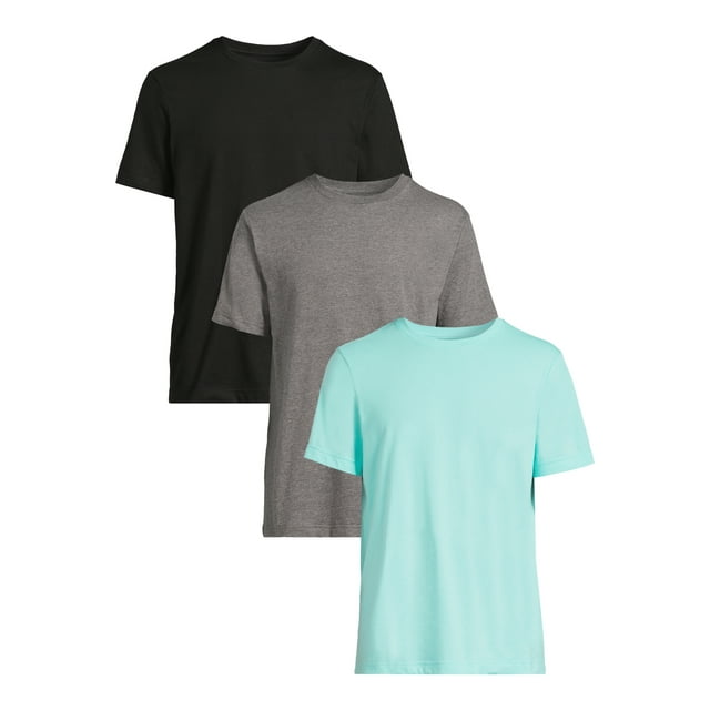 George Men's & Big Men's 3-Pack Crewneck Tee with Short Sleeves, Sizes ...