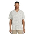 thumbnail image 1 of George Men's & Big Men's Short Sleeve Linen Blend Button-Up Camp Shirt, Sizes S-3XL, 1 of 5