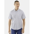 thumbnail image 1 of George Men's & Big Men's Short Sleeve Poplin Button-Up Shirt, Sizes S-3XL, 1 of 5