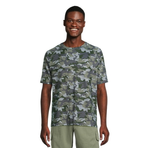 George Men’s & Big Men's Short Sleeve Sun Shirt with UPF50+, Sizes S-3XL